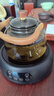 全度玻璃提梁壺家用小型電陶爐煮茶器燒水壺大容量保溫玻璃茶壺 提梁壺（煙灰色）+電陶爐黑色款 曬單實(shí)拍圖