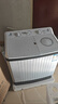 志高洗衣機半自動(dòng)雙桶雙缸宿舍出租房家用波輪洗衣機節能洗脫一體 13.5公斤【洗8KG+脫5.5KG】藍光風(fēng)干 曬單實(shí)拍圖