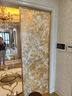 齊芝手繪琺瑯彩藝術(shù)玻璃入戶(hù)正對門(mén)玄關(guān)屏風(fēng)頂天立地客廳臥室遮擋隔斷 款1/一平方（邊框另外計算） 提供尺寸定制 曬單實(shí)拍圖