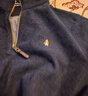 暇步士（Hush Puppies）【柔軟舒適】男裝簡(jiǎn)約基礎款柔軟溫暖長(cháng)袖衛衣 墨藍色 XL 曬單實(shí)拍圖