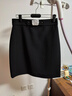 朗姿復古法式a字裙高腰顯瘦氣質(zhì)黑色中長(cháng)款半身裙年秋新款裙子 黑色 M 曬單實(shí)拍圖