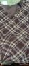 三彩2026春季新款格紋網(wǎng)紗連衣裙兩穿收腰A字裙長(cháng)裙女 咖啡色格紋 XL 170/92A 曬單實(shí)拍圖