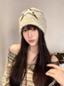 妙奕嘉冷帽女帽子冬季新款針織帽毛線(xiàn)帽堆堆帽保暖時(shí)尚洋氣顯臉小線(xiàn)帽 五角星美式復古針織堆堆帽【卡其】 曬單實(shí)拍圖