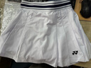 YONEX尤尼克斯羽毛球短裙女款輕量快干百褶運動(dòng)裙220105BCR 白色 L 曬單實(shí)拍圖