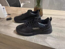 回力瑞男鞋秋冬季運動(dòng)黑色板鞋廚師廚房工作防水防滑休閑皮鞋勞保鞋子男 黑色 42 曬單實(shí)拍圖