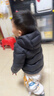 貝肽斯三防抗菌絨兒童羽絨服男女童2025新冬裝嬰幼兒寶寶厚外套 曬單實(shí)拍圖