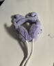 KUROMI庫洛米寶寶耳包女童耳罩女寶護耳罩女孩耳暖耳朵會(huì )動(dòng)卡通兒童耳罩 耳罩圍巾紫色 曬單實(shí)拍圖