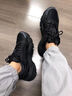 樂(lè )途（LOTTO）男鞋春秋季復古休閑鞋運動(dòng)跑步鞋減震回彈老爹鞋子男8723 黑色42 曬單實(shí)拍圖