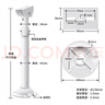 安保力科 監控攝像頭槍機伸縮支架鋁合金加厚加粗通用?？荡笕A槍型攝像機室內外I型吊裝加長(cháng)桿鴨嘴萬(wàn)向頭60-120cm 曬單實(shí)拍圖