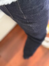 ELANDEland衣戀牛仔褲女復古時(shí)髦直筒褲中腰長(cháng)褲2025冬季EETJF49M17 深牛仔色 160 曬單實(shí)拍圖