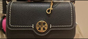 Tory Burch 湯麗柏琦【季末禮遇】FELIX 迷你肩背包女包TB 144020 黑色 001  OS 曬單實(shí)拍圖