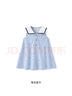 英氏（YEEHOO）女童連衣裙純棉海軍風(fēng)可愛(ài)女寶寶背心裙夏季透氣女童裙子 海島夏天 100 CM 曬單實(shí)拍圖