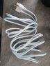 艾勝者120W超級快充Type-c編織數據線(xiàn)10A閃充手機加長(cháng)充電線(xiàn)車(chē)載usb通用大電流帶頭適用華為榮耀vivo小米 天藍【一條裝】馬卡龍編織10A快充線(xiàn) 3米 曬單實(shí)拍圖
