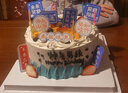 曼恒網(wǎng)紅創(chuàng  )意新鮮生日兒童蛋糕男孩同城配送當天配送定制850g 8英寸 曬單實(shí)拍圖