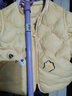 巴拉巴拉兒童羽絨服三防衣服輕薄棒球領(lǐng)外套男女童裝2025新款秋冬裝碎花萌 奶黃牛角包30183-白鴨絨 90 充絨量28g 曬單實(shí)拍圖