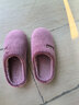 回力毛絨拖鞋女防滑冬天室內家用保暖加厚加絨情侶居家棉拖鞋男士 皮紅色 38-39【適合37-38的腳穿】 曬單實(shí)拍圖