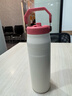 STANLEY保溫杯折疊吸管杯水杯杯子不銹鋼保溫瓶保溫保冷高顏值 男女禮物 【折疊吸管杯】粉金奶油- 710ml 曬單實(shí)拍圖