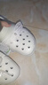 卡駱馳（CROCS）經(jīng)典珍珠蕾絲云朵洞洞鞋時(shí)尚百搭|211540 亞麻色-0HZ 39 (250mm) 曬單實(shí)拍圖
