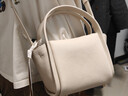 Songmont元寶包mini菜籃子春夏系列設計師款手提斜挎手機包 茯苓白 預售20天 曬單實(shí)拍圖