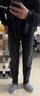 森馬（Semir）牛仔褲男士春季直筒長(cháng)褲竹節肌理輕復古做舊褲子103125124106A 曬單實(shí)拍圖