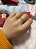 周六福莫比烏斯環(huán)5D硬金黃金戒指女生日禮物計價(jià)A019631 13號 約1.3g 曬單實(shí)拍圖
