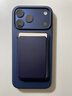 Smorss 適用蘋(píng)果MagSafe磁吸卡包通用iPhone17-12系列手機背貼卡套公交地鐵門(mén)禁購物卡袋手機殼卡包墨藍 曬單實(shí)拍圖