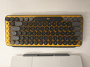 羅技（Logitech）POP KEYS無(wú)線(xiàn)藍牙鍵盤(pán) 機械鍵盤(pán)無(wú)線(xiàn)辦公鍵盤(pán)筆記本電腦雙模手機平板ipad鍵盤(pán)MAC小巧便攜外接鍵盤(pán) 熱力黃 曬單實(shí)拍圖