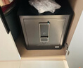 得力（deli）保險柜家用型 指紋密碼4種解鎖方式辦公文件柜可入墻入柜床頭保管箱60cm   黑弘雅AE66-ZM 曬單實(shí)拍圖