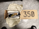 阿迪達斯YEEZY350條紋斑馬椰子男女休閑鞋IG9608 42 曬單實(shí)拍圖