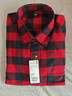 優(yōu)衣庫男女裝法蘭絨格子襯衫長(cháng)袖襯衣薄外套470187 470187/15珊瑚紅色 XL 曬單實(shí)拍圖