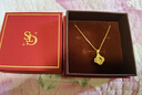周大生黃金項鏈女足金5G極光金素鏈鎖骨鏈送女友新年禮物 小版 1.42 曬單實(shí)拍圖