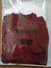 羅蒙（ROMON）V領(lǐng)100純羊毛絨背心女毛衣秋冬內搭保暖馬甲針織上衣毛衫雞心馬夾 酒紅 XL 曬單實(shí)拍圖