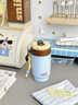 司音保溫水杯咖啡杯女高顏值2026新款316L吸管杯外出便攜純色隨行杯子 薄荷海鹽500ml+掛件 曬單實(shí)拍圖