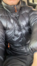 黑冰25秋冬男款鵝絨800蓬高蓬防潑輕量保暖活帽羽絨服F8620MJ 黑色 S 曬單實(shí)拍圖