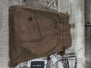 SUSTYLE奢侈高端品牌高檔設計感工裝褲子男士秋季新款寬松哈倫休閑束腳褲 卡其色 L 適合130-150斤 曬單實(shí)拍圖