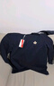 名創(chuàng  )優(yōu)品（MINISO）純棉男款長(cháng)袖秋季寬松透氣圓領(lǐng)情侶款重磅內搭打底t恤 藏青 5XL 曬單實(shí)拍圖