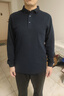 杉杉長(cháng)袖POLO衫男春秋新款休閑打底上衣純棉柔軟親膚透氣中年T恤男裝 曬單實(shí)拍圖