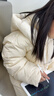 布丁哈魯童裝女童冬裝洋氣2025冬季新款兒童中長(cháng)款連帽羽絨服外套 米黃色 120 90白鴨絨-充絨量145g 曬單實(shí)拍圖