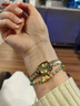 飛亞達（FIYTA）傾城系列“小金表”竹節鏈金色盤(pán)復古時(shí)尚女表【新年禮物】送女友 曬單實(shí)拍圖