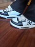 MLB暗紋立體印花時(shí)尚潮流百搭增高板鞋3ASXM075N-50BKS 黑白色 40.5 曬單實(shí)拍圖