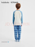 巴拉巴拉【奧特曼IP商場(chǎng)同款】?jì)和绿籽b秋新品男童家居服抗菌 白藍色調00318 130 曬單實(shí)拍圖