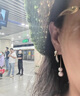 Qlady葉子流蘇耳環(huán)女時(shí)尚長(cháng)款簡(jiǎn)約氣質(zhì)925銀針耳釘輕奢仿珍珠耳飾禮物 曬單實(shí)拍圖