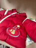 巴拉巴拉童裝兒童羽絨服男童女童2025新款春裝拜年服紅色嬰兒外套國風(fēng)加厚 曬單實(shí)拍圖
