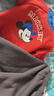 迪士尼寶寶（Disney Baby）童裝兒童加絨套裝男女童衛衣褲中小童冬季半高領(lǐng)保暖套 紅色 110 曬單實(shí)拍圖
