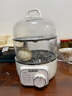 蘇泊爾（SUPOR）煮蛋器小電蒸鍋蒸雞蛋神器多功能旋鈕定時(shí)雙層透明可視蒸籠自動(dòng)斷電家用迷你蒸蛋器早餐機 雙層 Z16YK958 曬單實(shí)拍圖