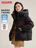 鴨鴨（YAYA）短款羽絨服女2025年冬季新款時(shí)尚連帽面包服加厚保暖小個(gè)子外套 曬單實(shí)拍圖