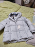 女童冬季羽絨棉服加厚外套2025新款韓系洋氣大童連帽保暖棉衣冬款 淺藍色 【升級加厚雙內膽不跑絨】 160 曬單實(shí)拍圖