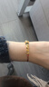 中國黃金（CHINA GOLD）黃金平安喜樂(lè )手鏈女款足金本命年轉運紅手繩生日禮物送老婆女友 【今/次日達】平安喜樂(lè )紅繩約0.45g【國金禮盒】 曬單實(shí)拍圖
