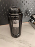 富光玻璃杯大容量泡茶水杯運動(dòng)便攜夏天雙層水杯男戶(hù)外高硼硅喝茶杯子 黑色 800ml 曬單實(shí)拍圖