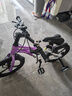 鳳凰兒童自行車(chē)兒童山地學(xué)生車(chē)小孩單車(chē)帶輔助輪3-6-10-12歲小中大童 烏梅紫丨單速一體輪+雙碟剎+禮包 16寸（適合身高105-115cm） 曬單實(shí)拍圖
